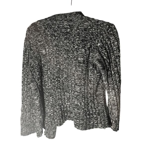 John Paul Richard Front Button Grey Acrylic Cardigan Lagenlook Coastal Grandma M - Picture 5 of 5